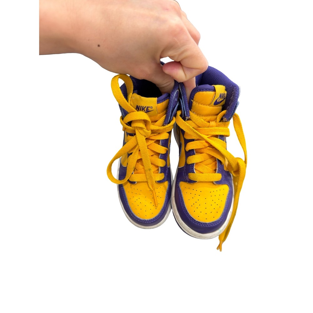 Nike Kids Dunk High "Lakers" sneaker